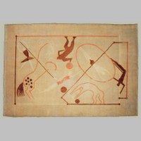 'Le Cirque' textile rug design by Voldemar Bobermann, produced in 1925..jpg